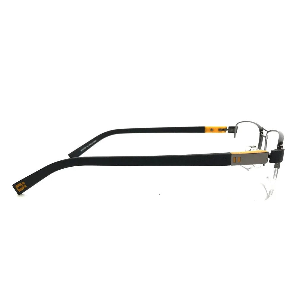 OGA by Morel Eyeglasses Frames 10011O GN19 Gunmetal Square Half Rim 56-17-145